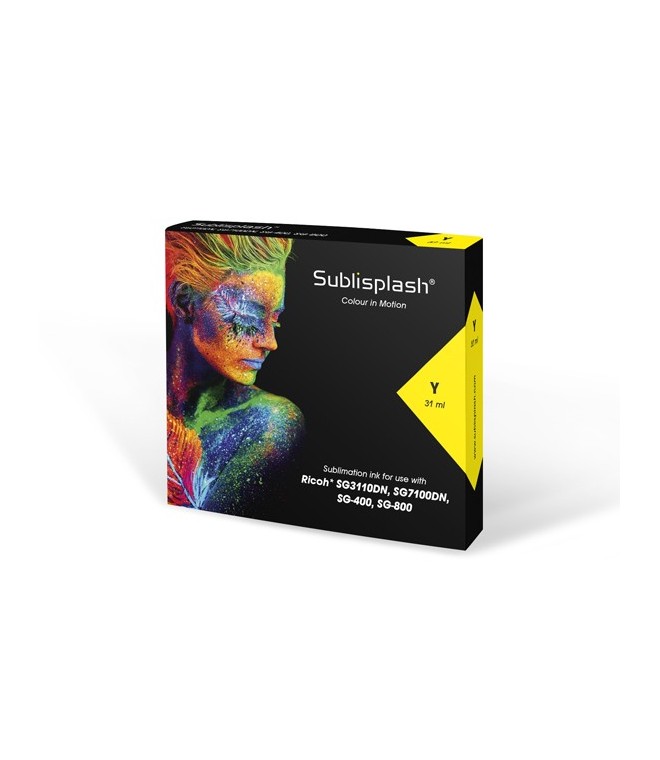 CARTUCHO SUBLISPLASH PARA RICOH SG 3110 YELLOW...
