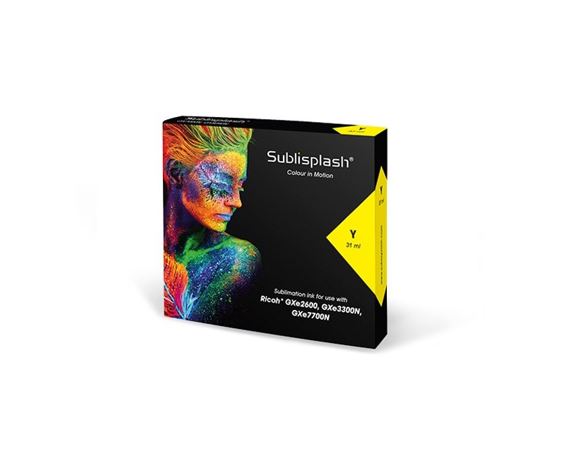 CARTUCHO SUBLISPLASH PARA RICOH GXe3300N YELLOW 31 ml.