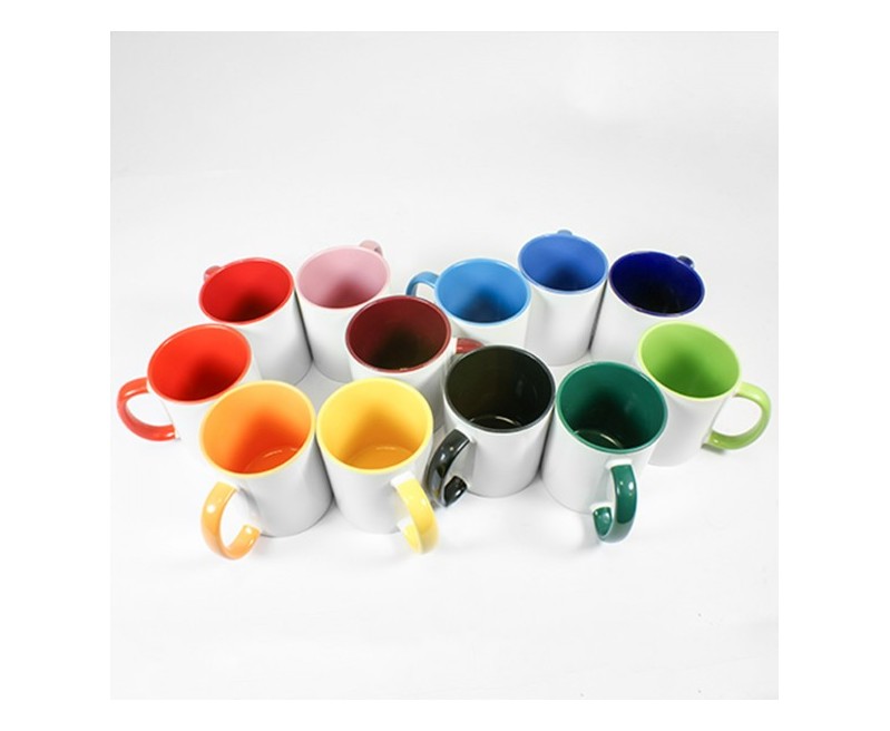 TAZA PRINT INTERIOR Y ASA NARANJA