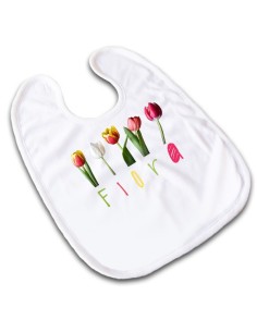 BABERO POLIÉSTER RIBETE BLANCO CON VELCRO