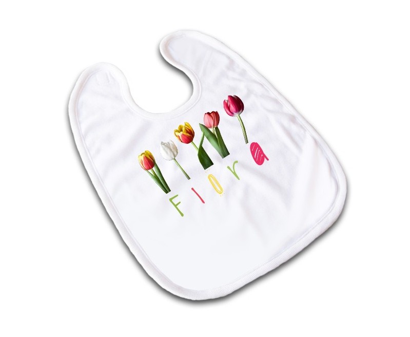 BABERO POLIÉSTER RIBETE BLANCO CON VELCRO