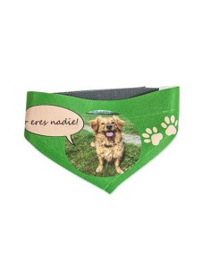 PAÑUELO/BUFANDA BLANCA DE PERRO CON VELCRO TALLA S