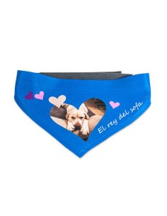 PAÑUELO/BUFANDA BLANCA DE PERRO CON VELCRO TALLA M