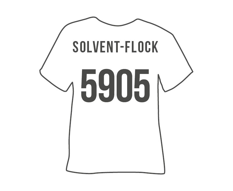 POL-TAPE PRINTABLE SOLVENT-FLOCK 5905